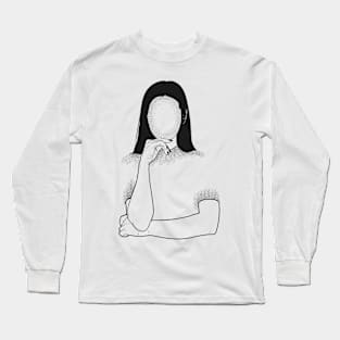 Black & white Elegant Art 3 Long Sleeve T-Shirt